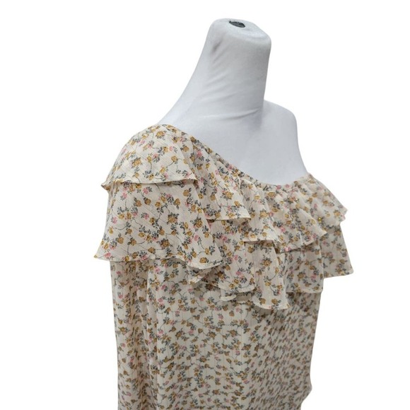 NEW Torrid Women's Floral Print Chiffon Ruffled One Shoulder Top Size 4x - Picture 7 of 11